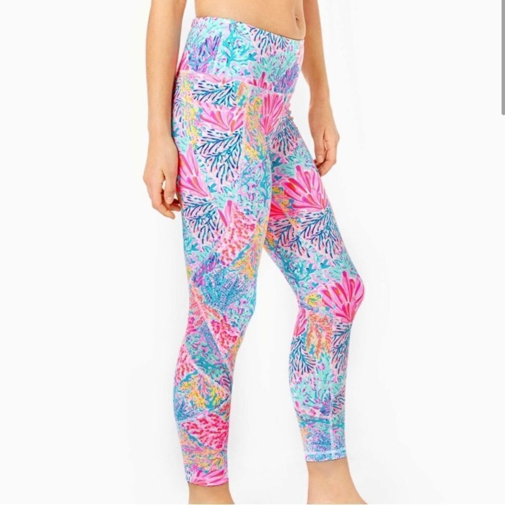 Nwtlilly Pulitzer Weekender High Rise Leggings Splash Dance Size Small